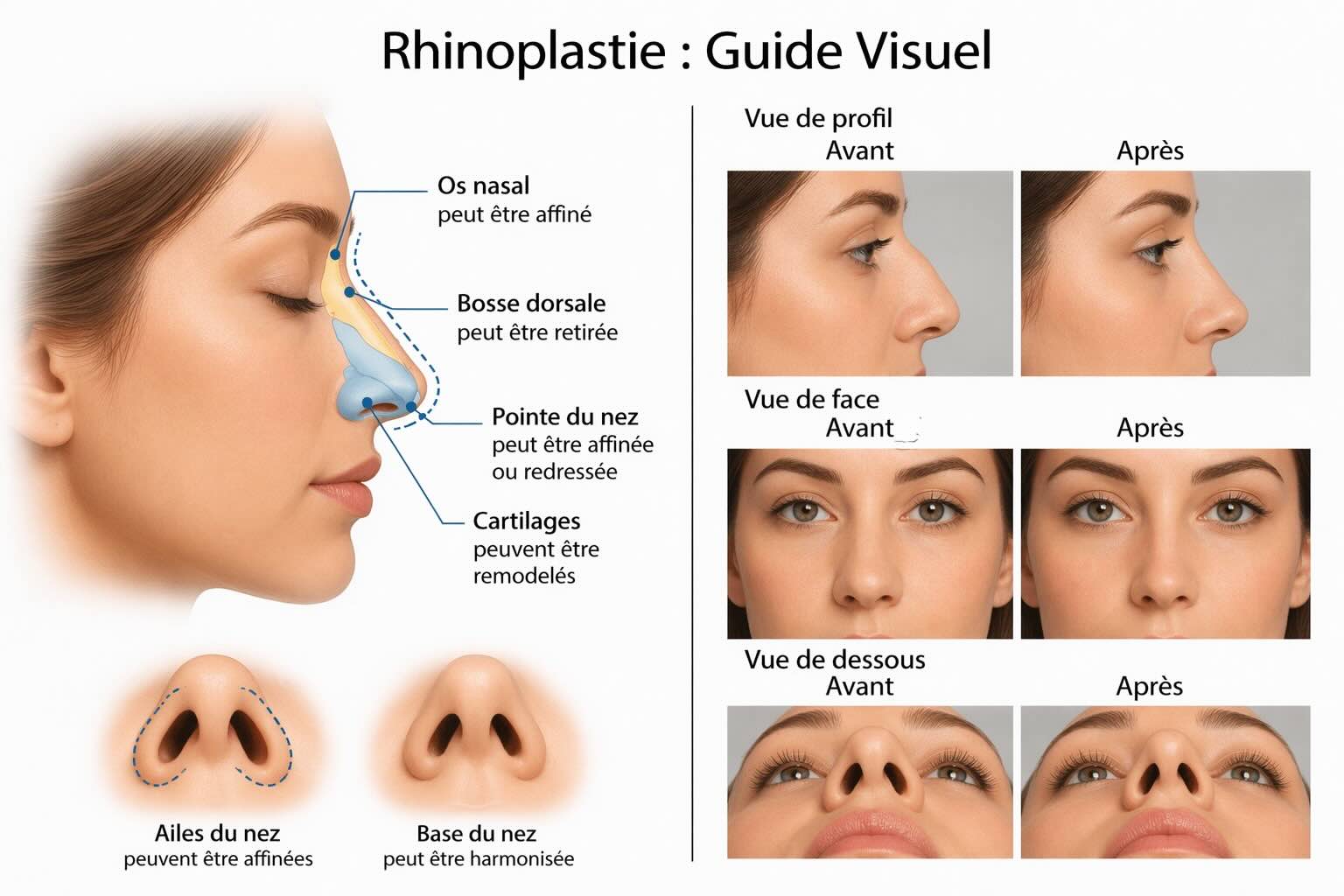 Rhinoplastie — guide visuel